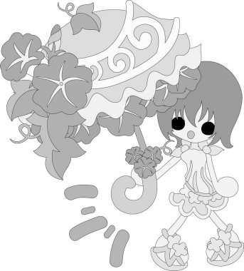 Sevimli kız ve sabah zafer