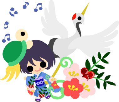 Kimono (Japon tarzı kumaş şık kızlarda)