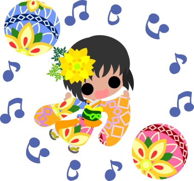 Kimono (Japon tarzı kumaş şık kızlarda)