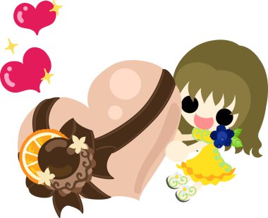 Çikolatalı tatlılar, tatlı çizim