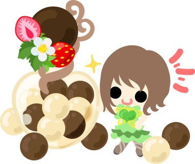 Çikolatalı tatlılar, tatlı çizim