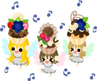 Çikolatalı tatlılar, tatlı çizim