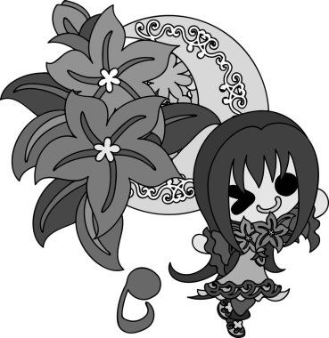 Şık çiçek kızlar