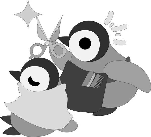 Güzel penguen bebekler, çizim