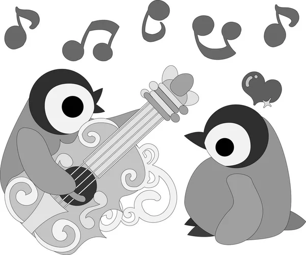 Güzel penguen bebekler, çizim