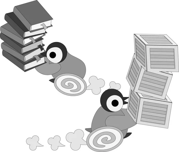 Güzel penguen bebekler, çizim