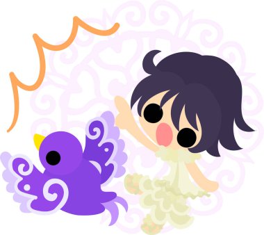 Küçük kızlar ve gizemli kuşlar