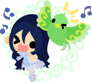 Küçük kızlar ve gizemli kuşlar