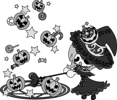 Cadılar Bayramı illüstrasyon