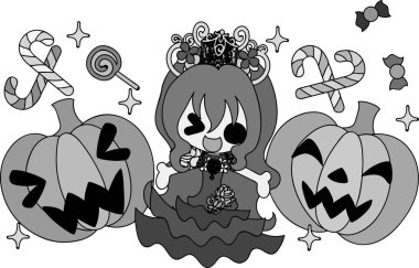 Cadılar Bayramı illüstrasyon