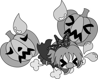 Cadılar Bayramı illüstrasyon