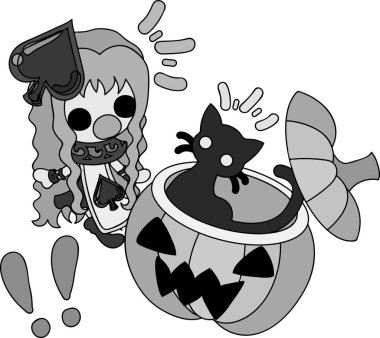 Cadılar Bayramı illüstrasyon