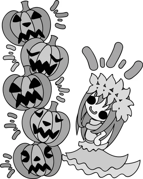 La ilustración de Halloween — Vector de stock