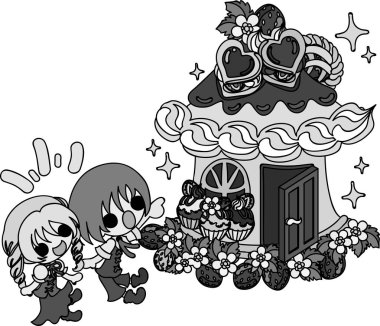 Sevimli çizgi film gösterimi