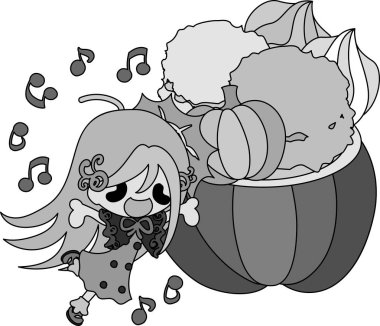 Kabak tatlılar şirin illüstrasyon