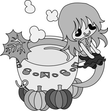 Kabak tatlılar şirin illüstrasyon