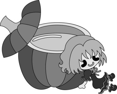 Kabak tatlılar şirin illüstrasyon