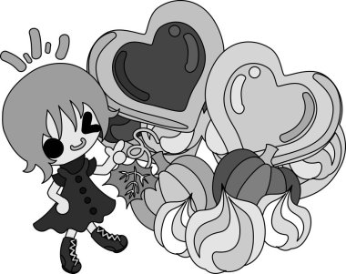 Kabak tatlılar şirin illüstrasyon