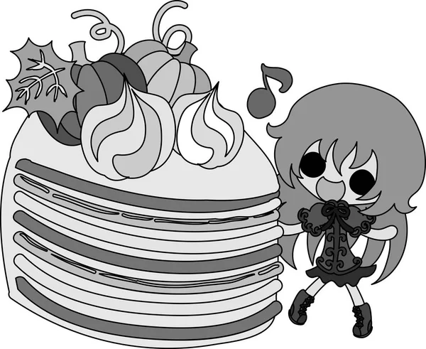 Kabak tatlılar şirin illüstrasyon