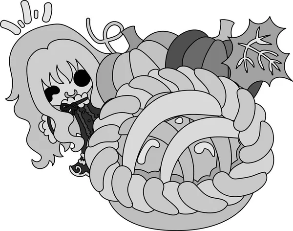 Kabak tatlılar şirin illüstrasyon