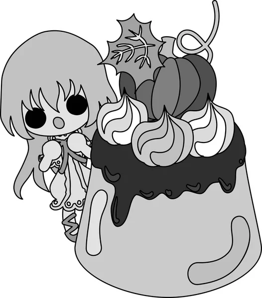 Kabak tatlılar şirin illüstrasyon