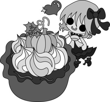 Kabak tatlılar şirin illüstrasyon