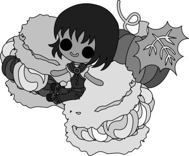 Kabak tatlılar şirin illüstrasyon