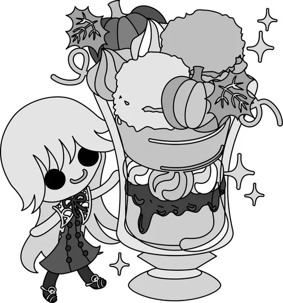 Kabak tatlılar şirin illüstrasyon