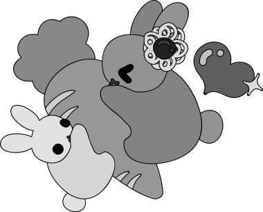 Sevimli küçük tavşan