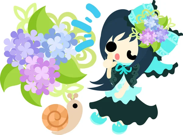 Sevimli bir kız ve ortanca