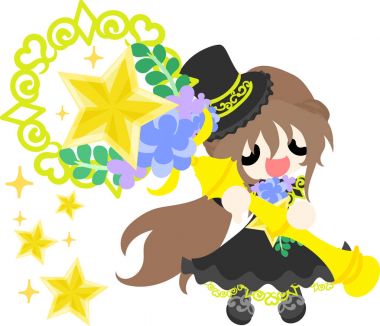 Yıldız nesneleri şirin illüstrasyon