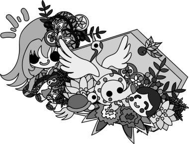 Kimono (Japon tarzı kumaş şık kızlarda)