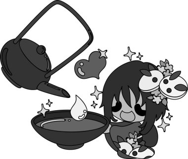 Kimono (Japon tarzı kumaş şık kızlarda)