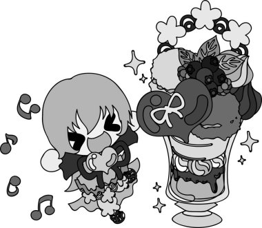 Çikolatalı tatlılar, tatlı çizim