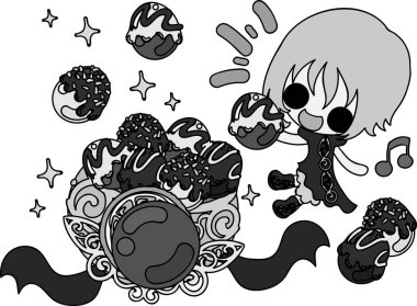 Çikolatalı tatlılar, tatlı çizim