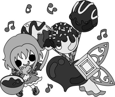 Çikolatalı tatlılar, tatlı çizim