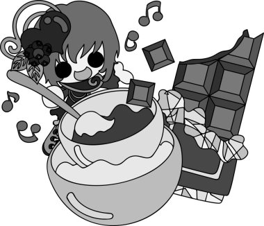 Çikolatalı tatlılar, tatlı çizim