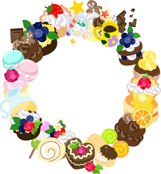 La couronne de bonbons — Image vectorielle