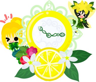 Sevimli bir kız ve bir sevimli peri