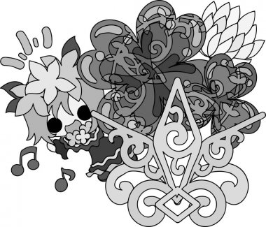 Yonca mücevher ve sevimli küçük kız