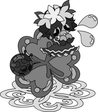 Yonca mücevher ve sevimli küçük kız