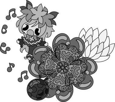 Yonca mücevher ve sevimli küçük kız