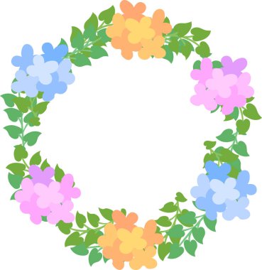 Gizemli çiçeklerle yapılan çerçeve