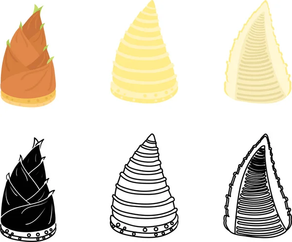 Bambu filizinin sevimli ikonları