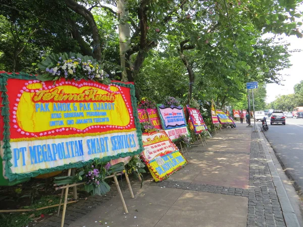 Route encombrée de Jalan Merdeka Selatan, Jakarta . — Photo