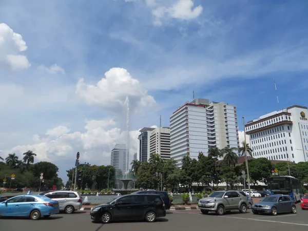 Banka Endonezya Kavşağı, Jakarta. — Stok fotoğraf