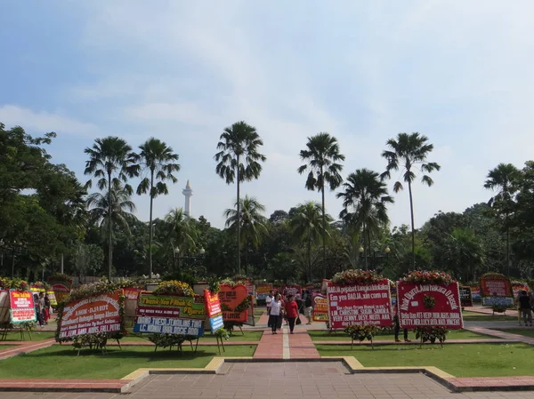 Papan bunga di Jakarta — Stok Foto