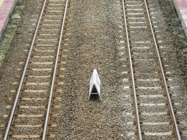 Railway track in Jakarta — Stock Photo, Image