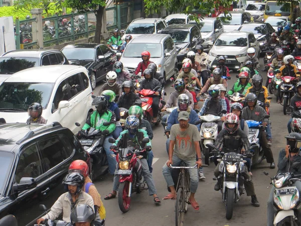 Traffico a Giacarta — Foto Stock