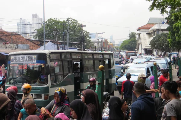 Engarrafamento em Yakarta — Fotografia de Stock